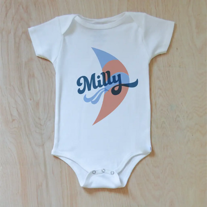 Vintage Summer Breezy Personalized Onesie - Onesie