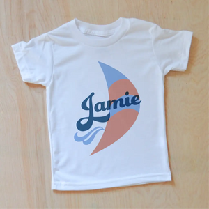 Vintage Summer Breezy Personalized T-shirt - White-T-Shirt