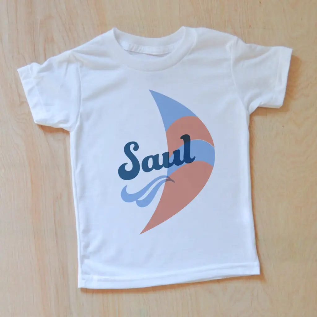 Vintage Summer Breezy Personalized T-shirt - White-T-Shirt