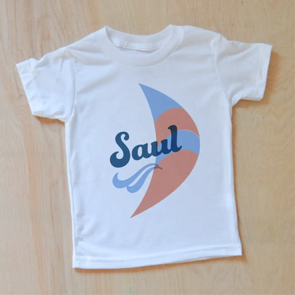 Vintage Summer Breezy Personalized T-shirt - White-T-Shirt