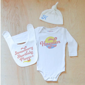 Vintage Summer Personalized 3 Piece Set at Hi Little One