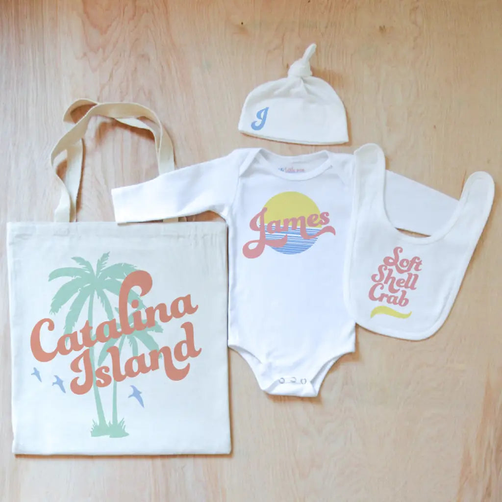 Vintage Summer Personalized 4 Piece Set at Hi Little One