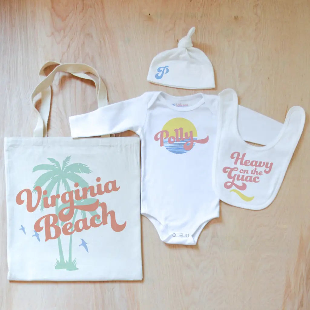 Vintage Summer Personalized 4 Piece Set at Hi Little One