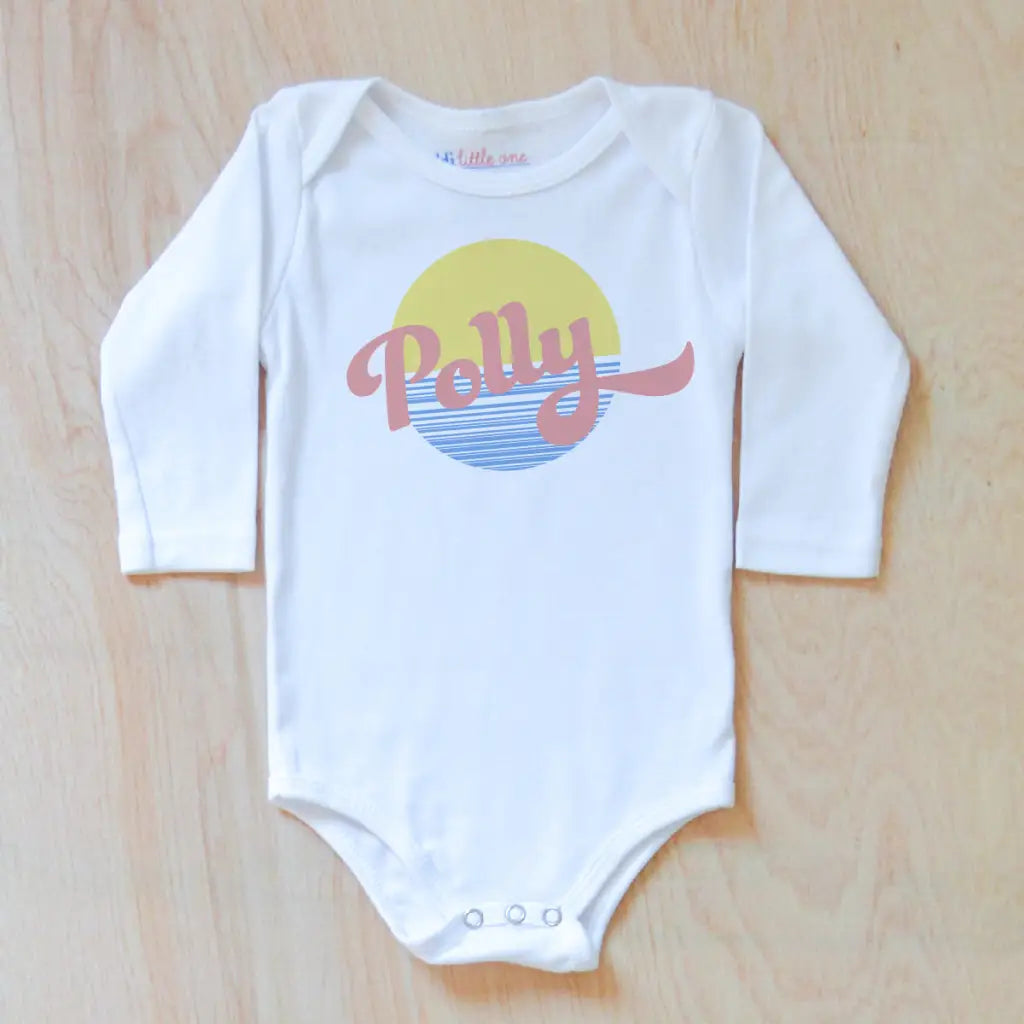 Vintage Summer Personalized Onesie at Hi Little One