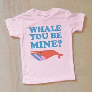 Whale You Be Mine T-Shirt - 2T / Light Pink / Short Sleeve -
