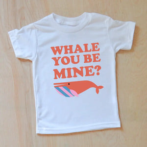 Whale You Be Mine T-Shirt - 2T / White / Short Sleeve -