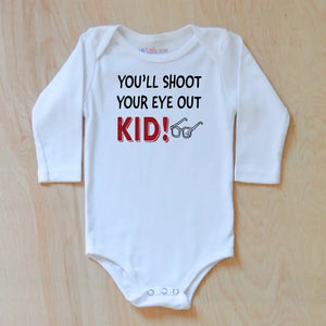 You’ll shoot your eye out Kid! Holiday Onesie - 0-3M / Short